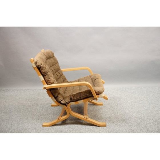 Image 1 of Poltrona vintage in legno giallo-marrone, Svezia 1960