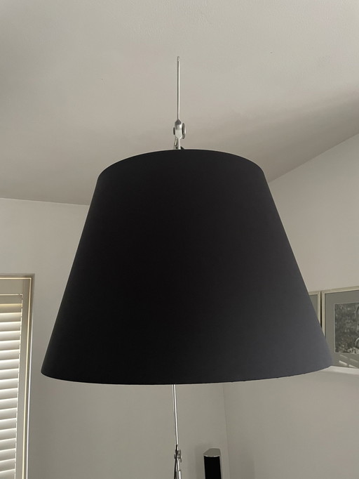 Artemide Floor Lamp With Large Shade In Black