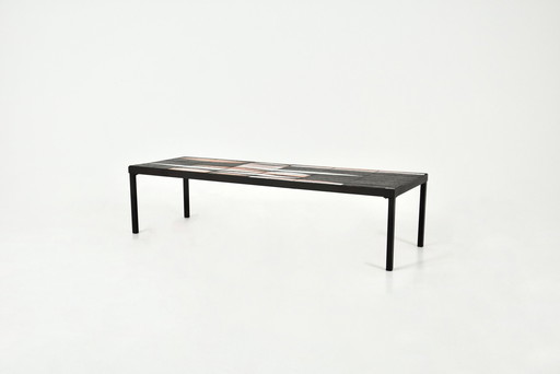 Coffee Table "Navette" By Roger Capron, 1950S