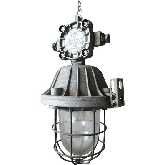 Image 1 of Lampada a sospensione vintage ermeticamente sigillata di Polam Wilkasy, Polonia 1990