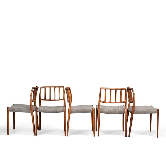 Image 1 of 5x Niels Otto Moller model 83 chairs