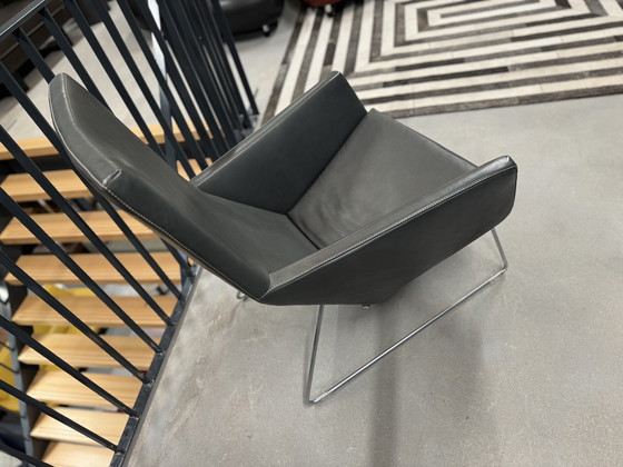 Image 1 of Label Fauteuil Don cuir gris