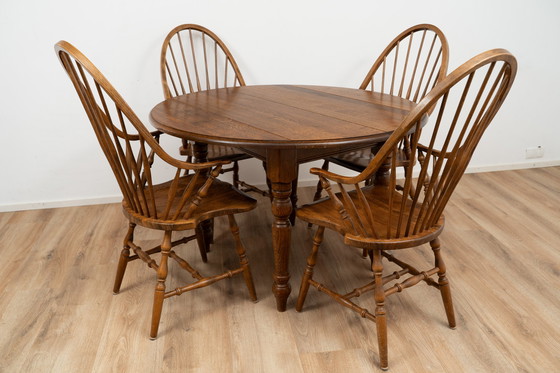 Image 1 of Vintage Wooden Dining Set