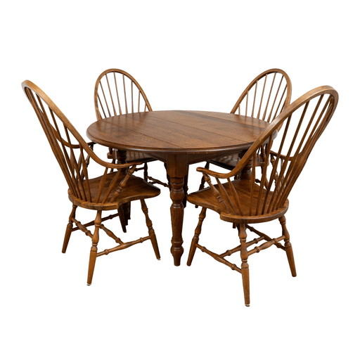 Vintage Wooden Dining Set