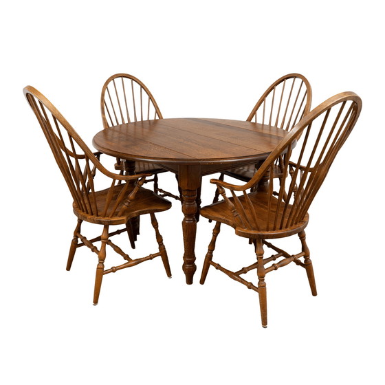 Image 1 of Vintage Wooden Dining Set