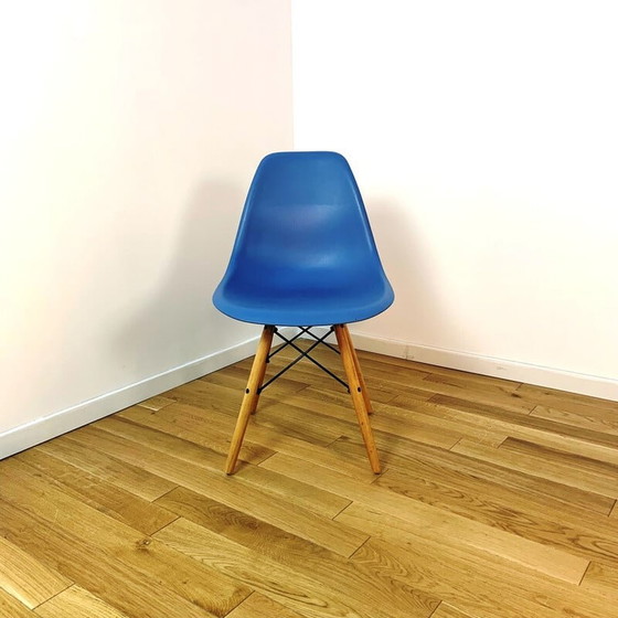 Image 1 of Set of 3 vintage stained plastic chairs