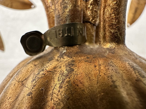 Image 1 of Lampe à poser vintage en palmier - Hollywood Regency