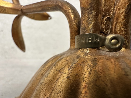 Image 1 of Lampe à poser vintage en palmier - Hollywood Regency