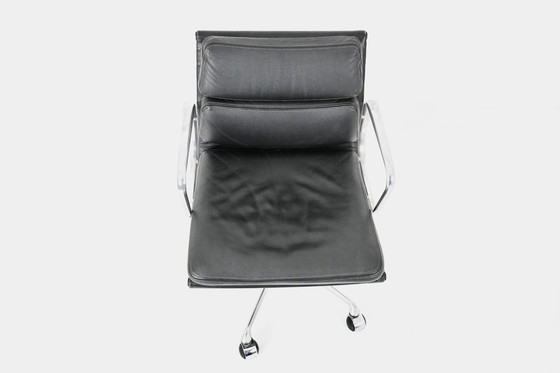 Image 1 of Leather Soft Pad Chair By Charles And Ray Eames For Icf, 1970S