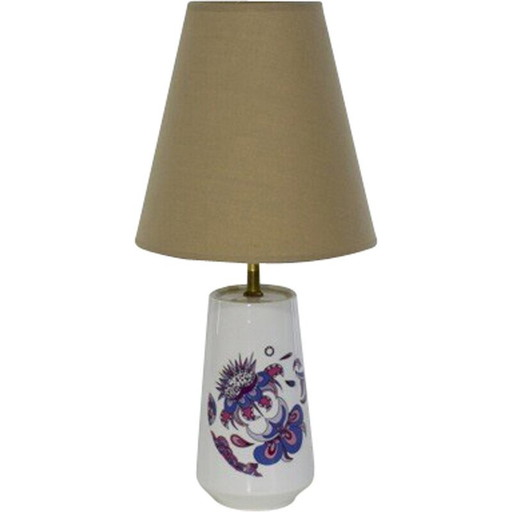 Vintage "acapulco" ceramic lamp by Limoges, France 1950s