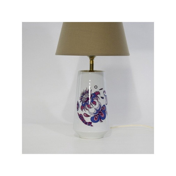 Image 1 of Vintage "acapulco" ceramic lamp by Limoges, France 1950s