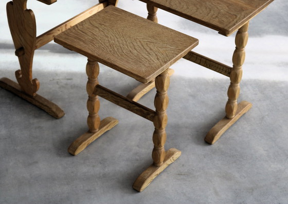 Image 1 of Vintage Danish Set Nesting Tables