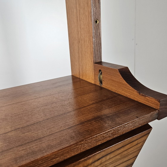 Image 1 of Vintage Italian Bookcase With Desk, Wallunit