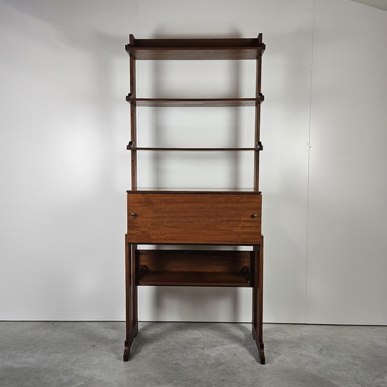 Image 1 of Vintage Italian Bookcase With Desk, Wallunit