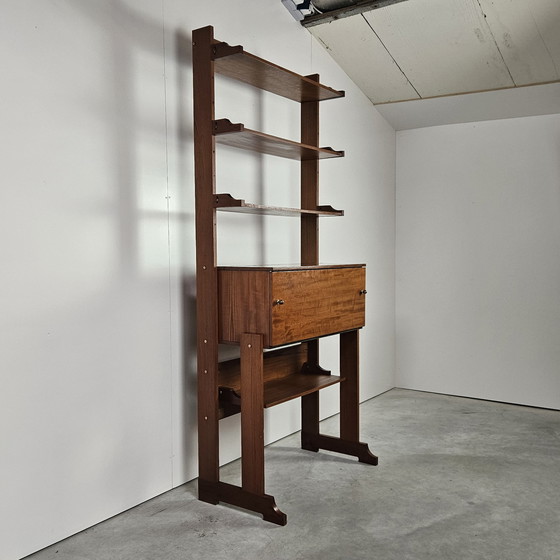 Image 1 of Vintage Italian Bookcase With Desk, Wallunit