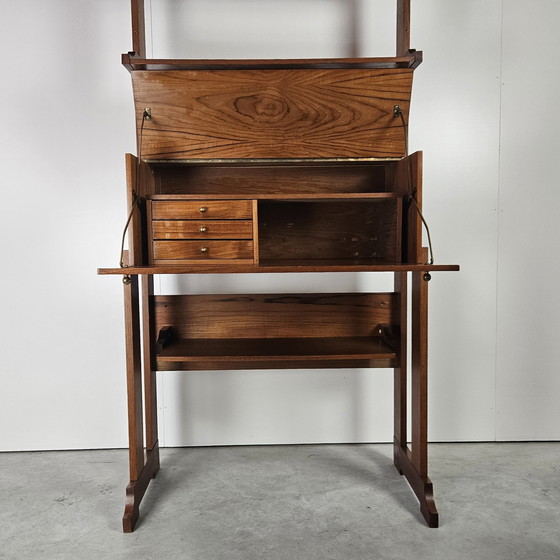 Image 1 of Vintage Italian Bookcase With Desk, Wallunit