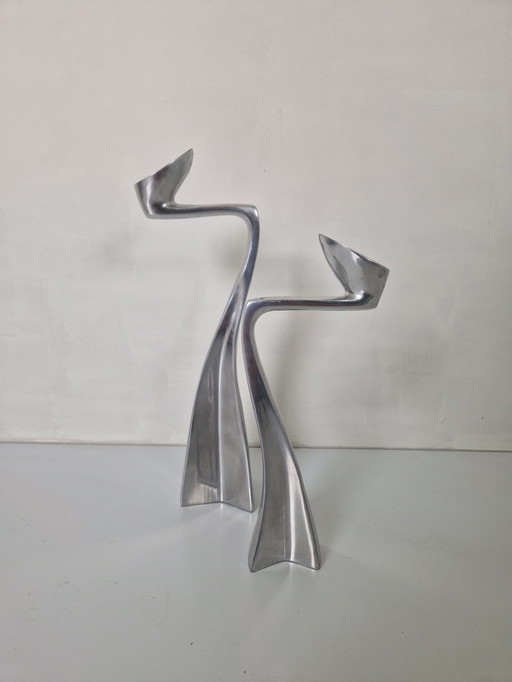 Matthew Hilton swan candleholders