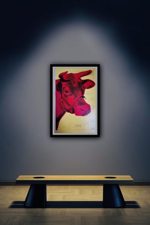 Andy Warhol: "Cow, 1966." Signed In Plate.