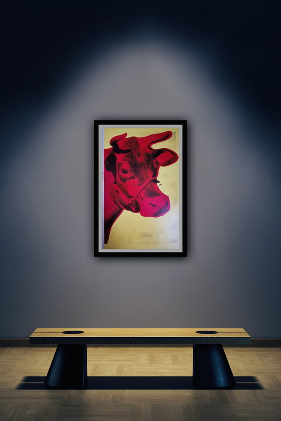 Image 1 of Andy Warhol: "Cow, 1966." Signed In Plate.