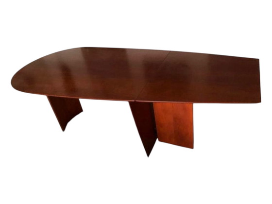 Image 1 of Tavolo da pranzo di design in legno di ciliegio 