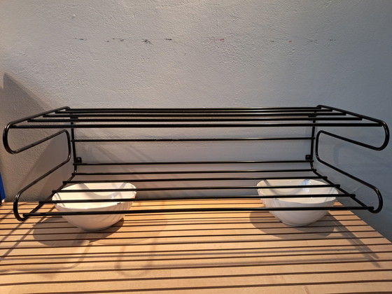 Image 1 of 1 X Black Wall Rack Fran - Ikea - 80'S