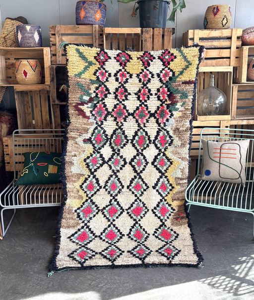 Traditional Handwoven Azilal Moroccan Rug