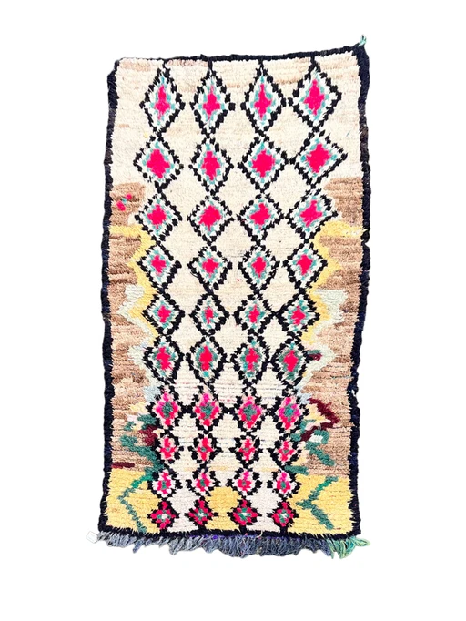 Traditional Handwoven Azilal Moroccan Rug