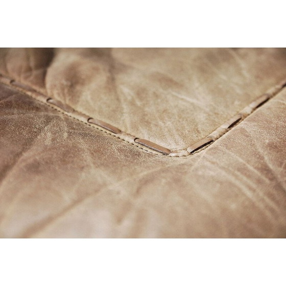 Image 1 of Pair of vintage swivel leather armchairs by Carl Straub, 1950s