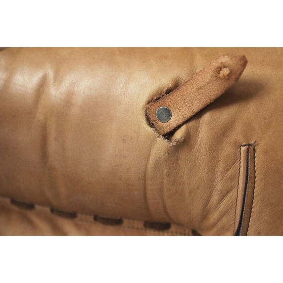 Image 1 of Pair of vintage swivel leather armchairs by Carl Straub, 1950s