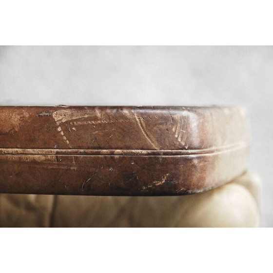 Image 1 of Pair of vintage swivel leather armchairs by Carl Straub, 1950s