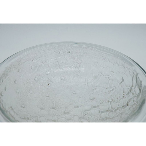 Vintage crystal centerpiece by Tapio Wirkkala for Littala, 1970s