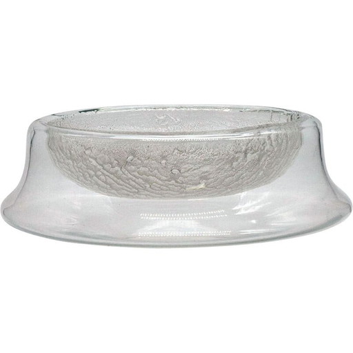 Vintage crystal centerpiece by Tapio Wirkkala for Littala, 1970s