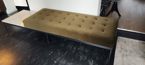 Image 1 of Artifort Flat Sofa Bench With Table Kho Liang Le Green