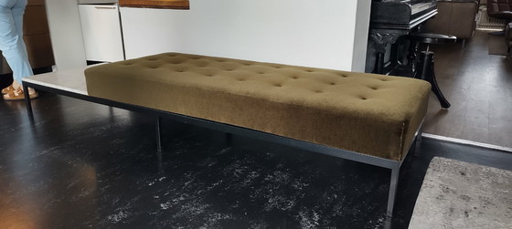 Image 1 of Artifort Flat Sofa Bench With Table Kho Liang Le Green