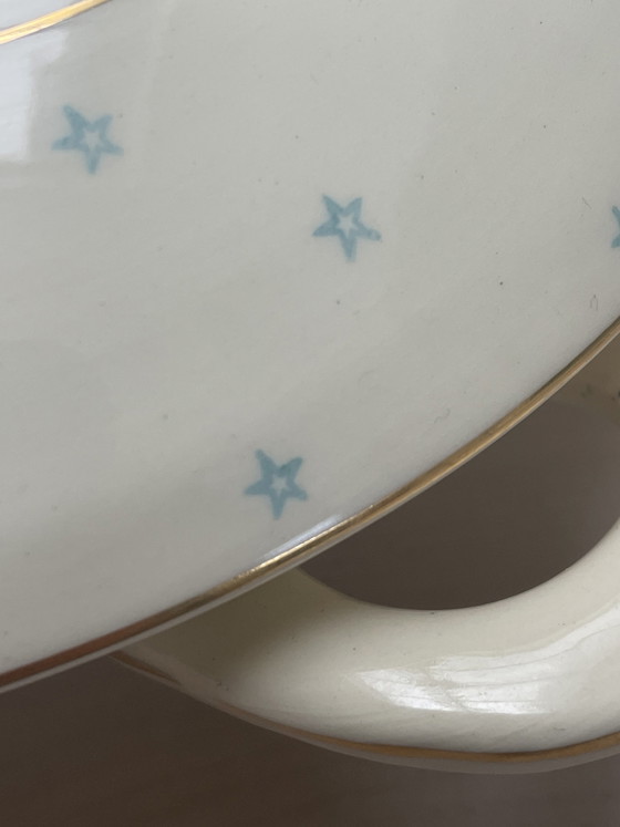 Soupière vintage en métal doré avec passepoil et étoiles dorés – Gouds Plateel, Accessoires de table (photo 12 of 12)