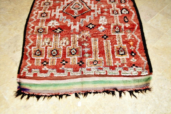 Image 1 of Tappeto marocchino vintage Rhamna 376 x 176 cm 