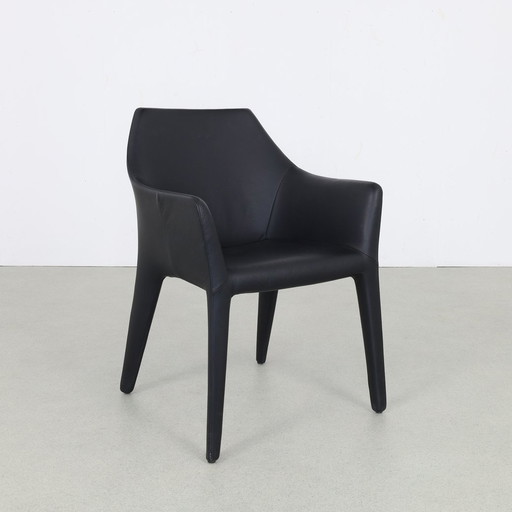 1X Design Chair In Leather "Tip Toe Arm" Bonaldo Italy