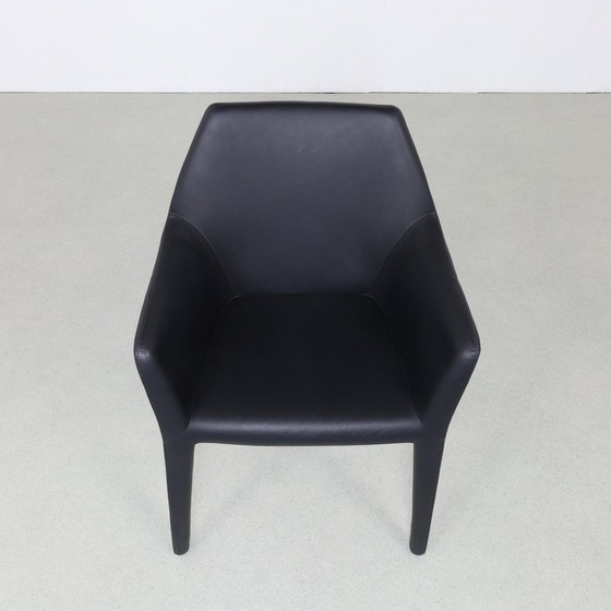 Image 1 of 1X Design Chair In Leather "Tip Toe Arm" Bonaldo Italy