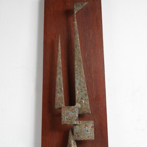 Image 1 of Walter de Buck Brutalist Wall Sculpture, Belgium, 1960