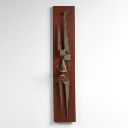 Walter de Buck Brutalist Wall Sculpture, Belgium, 1960