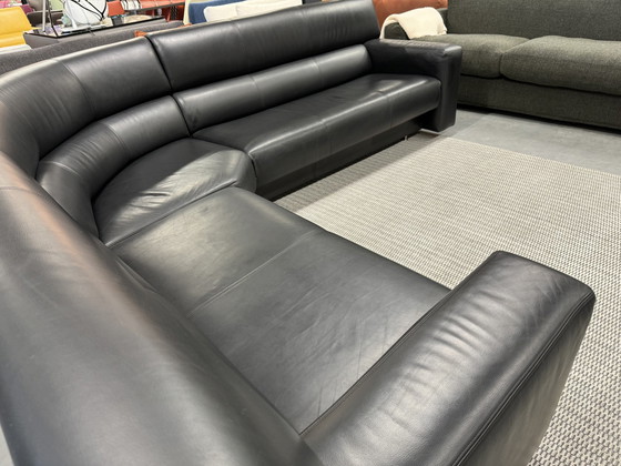 Image 1 of Gelderland 1110 Corner sofa black leather