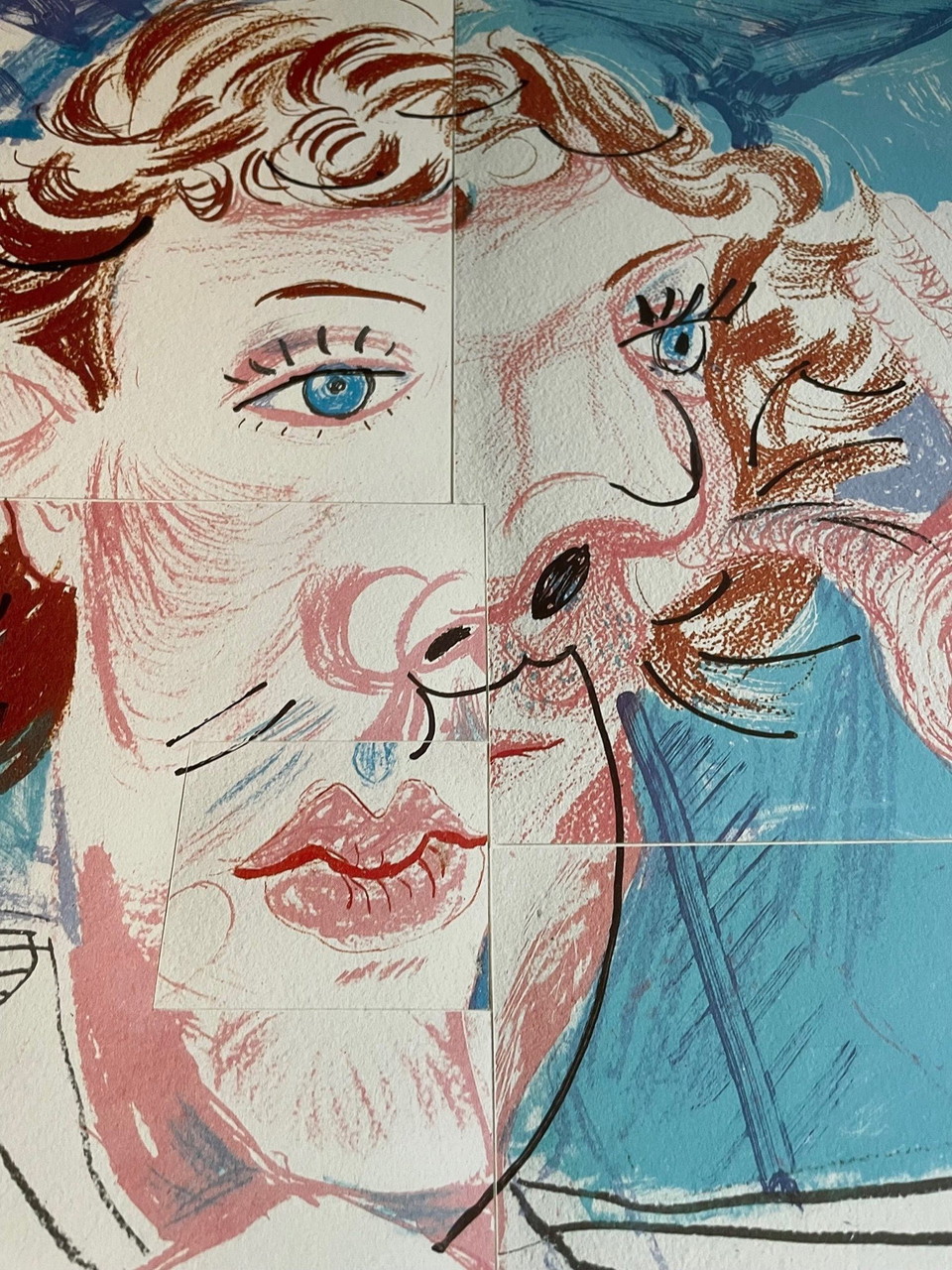 VOGUE PARIS PAR DAVID HOCKNEY 1988 日本版 David Hockney Vintage 1985 Pop Art Lithograph Print 