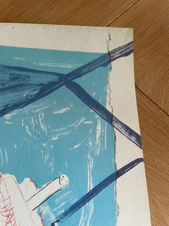 Image 1 of David Hockney, Imágenes y pensamientos para la revista Vogue París, Copyright David Hockney 1985 - Imp. Union Paris, Impreso en 