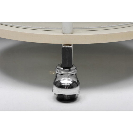 Image 1 of Vintage wooden bar trolley by De Coene, 1970s