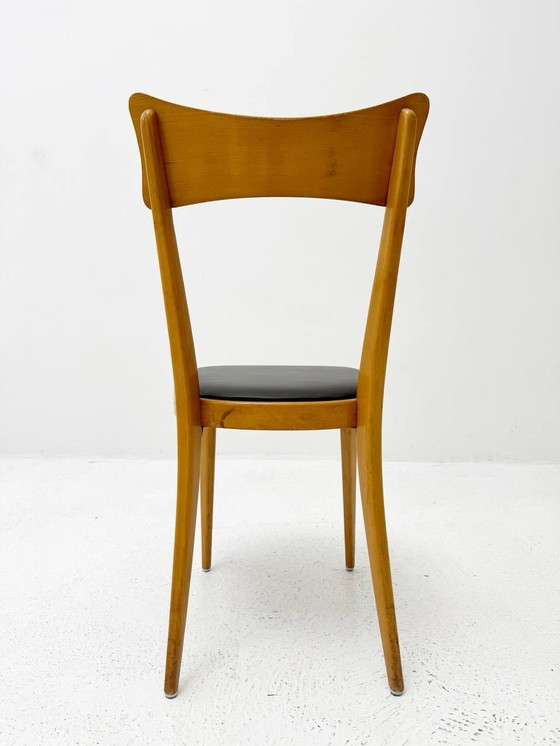 Image 1 of Set of 2 Mid - Century dining chairs in the style of Ico Parisi