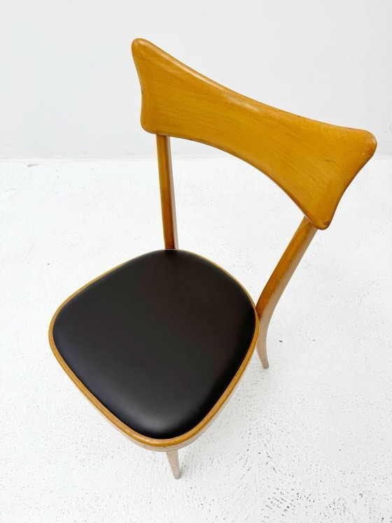 Image 1 of Set of 2 Mid - Century dining chairs in the style of Ico Parisi