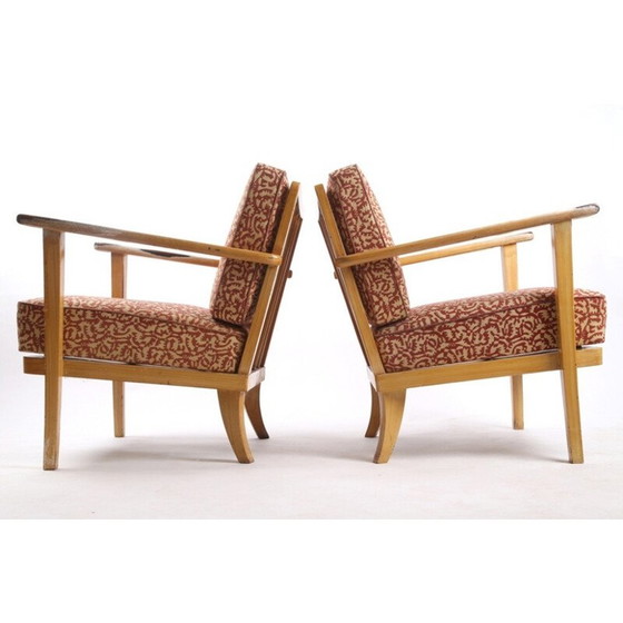 Image 1 of Vintage pair of armchairs by Thonet - 1940s