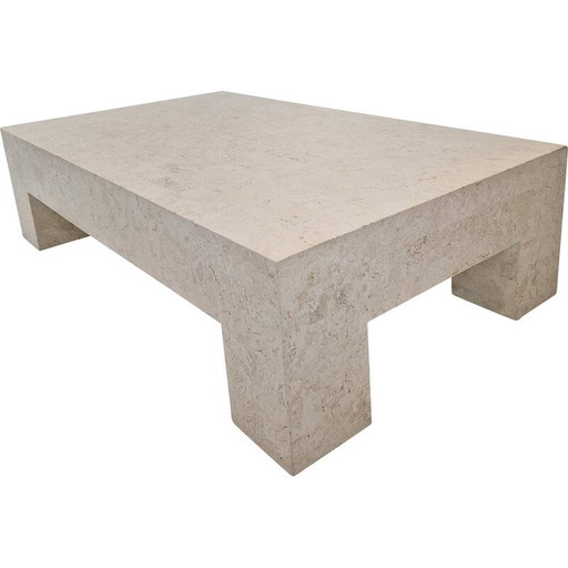 Vintage Mactan stone coffee table by Magnussen Ponte, 1980s