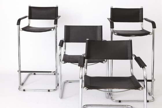 Image 1 of Set 4 Cantilever Chairs 1990S Vintage - Italy