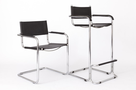 Image 1 of Set 4 Cantilever Chairs 1990S Vintage - Italy